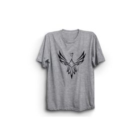 The Fame Anka Kuşu Phoenix Bird Gri Kadın T-shirt