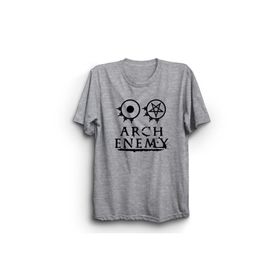 The Fame Arch Sembol Rock Metal Müzik Grubu Gri Kadın T-shirt
