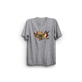 The Fame Canavar Avcısı 4 Gri Kadın T-shirt