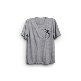The Fame Cepte Tarak Makas Kuaför Hair Designer Hairdresser Coiffeur Gri Kadın T-shirt
