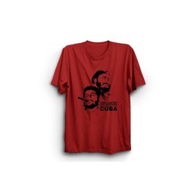 The Fame Che Guevara Fidel Castro Revolutionalist Of Cuba Küba Kırmızı Kadın T-shirt