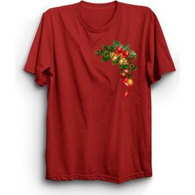 The Fame Christmas Tree Ornament Noel Ağacı Yeni Yıl Yılbaşı Kırmızı Kadın T-shirt