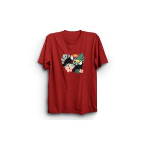 The Fame Çift Tukan Toucan Luck Şans Kuş Birds Toucan Partners Kırmızı Kadın T-shirt