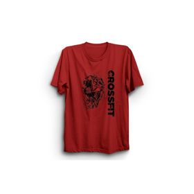 The Fame Crossfit Gym Spor Sporcu Kırmızı Kadın T-shirt