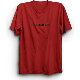 The Fame Darıxıram Sıkıldım Azerbaycan Slogan Kırmızı Kadın T-shirt