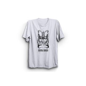 The Fame Dimmu Logo Rock Metal Müzik Grubu Beyaz Kadın T-shirt