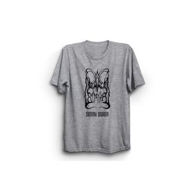 The Fame Dimmu Logo Rock Metal Müzik Grubu Gri Kadın T-shirt