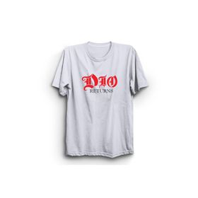 The Fame Dio Logo Returns Rock Metal Müzik Grubu Beyaz Kadın T-shirt