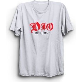 The Fame Dio Logo Returns Rock Metal Müzik Grubu Beyaz Kadın T-shirt