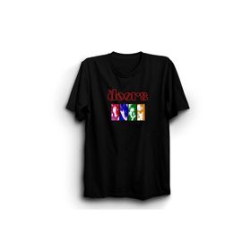 The Fame Doors Colourful Rock Metal Grup Siyah Kadın T-shirt