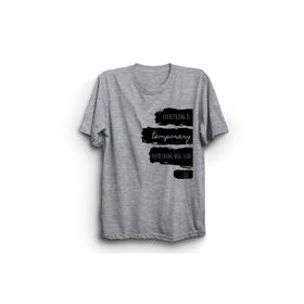 The Fame Dragons Birds Everything İs Temporary Everything Will Slide Rock Metal Gri Kadın T-shirt