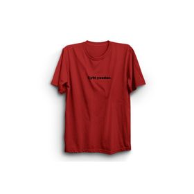 The Fame Eybi Yoxdur Boşver Azerbaycan Slogan Kırmızı Kadın T-shirt