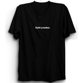 The Fame Eybi Yoxdur Boşver Azerbaycan Slogan Siyah Kadın T-shirt