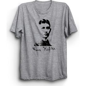 The Fame Franz Kafka Yazar Gri Kadın T-shirt