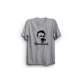 The Fame Friedrich Nietzsche Ubermensch Filozof Gri Kadın T-shirt