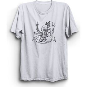 The Fame Ganeşa Şiva Ganesha Shiva Hanuman Hinduizm Hint Beyaz Kadın T-shirt