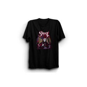 The Fame Ghost Papa Rock Metal Grup Siyah Kadın T-shirt