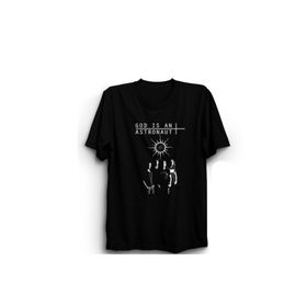 The Fame God İs An Astro GIAA DK03 Rock Metal Müzik Siyah Kadın T-shirt