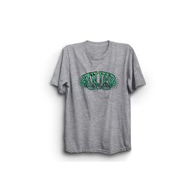 The Fame Green Logo Rock Metal Müzik Grubu Gri Kadın T-shirt