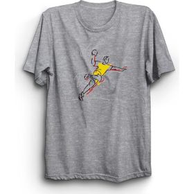The Fame Handball Hentbol Gri Spor Kadın T-shirt