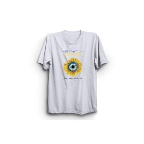 The Fame Hey Hey Rise Up Sunflower Rock Metal Müzik Grubu Beyaz Kadın T-shirt