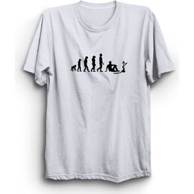 The Fame Hookah Nargile Evrim Evolution Beyaz Kadın T-shirt