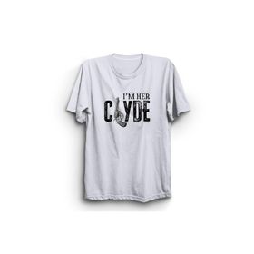 The Fame Im Her Clyde Clyde ve Bonnie Couple 1 Çift Beyaz Kadın T-shirt