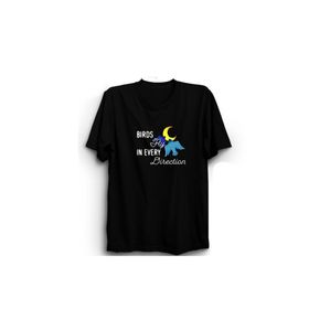 The Fame Imagine Birds Fly Every Direction Rock Metal Siyah Kadın T-shirt