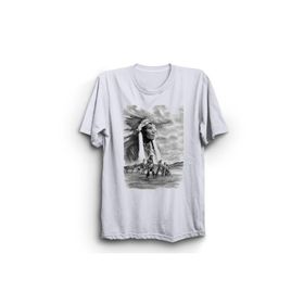 The Fame Indian Kızılderili Beyaz Kadın T-shirt