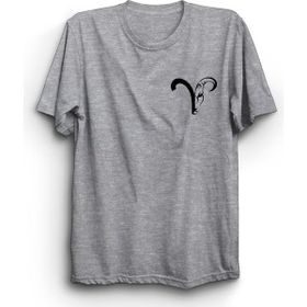The Fame Koç Burcu Aries Astroloji Gri Kadın T-shirt