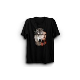 The Fame Kurt ve Wolf And Woman Siyah Kadın T-shirt