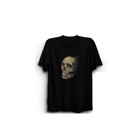 The Fame Kurukafalar Kolaj Skulled Skulls Gotik Siyah Unisex T-shirt