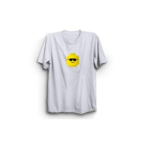 The Fame L-Yellow Man Lgo Kafası Sarı Adam Beyaz Kadın T-shirt
