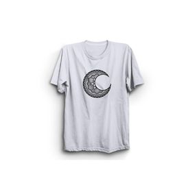 The Fame Mandala Ay Moon Beyaz Kadın T-shirt