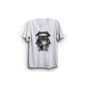 The Fame Metallica VRS112 Rock Metal Grup Beyaz Erkek T-shirt