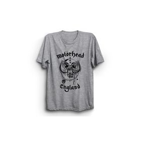 The Fame Motörhead England Classical Logo Rock Metal Grup Gri Kadın T-shirt