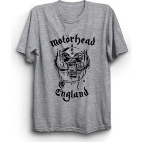 The Fame Motörhead England Classical Logo Rock Metal Grup Gri Unisex T-shirt