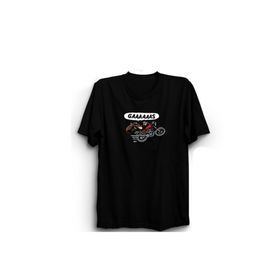 The Fame Motosiklet Motobike Motorcycle Gaz Gas Chopper Siyah Kadın T-shirt