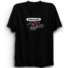 The Fame Motosiklet Motobike Motorcycle Gaz Gas Chopper Siyah Kadın T-shirt