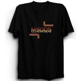 The Fame Ms-Dos Nostalji Computer Pc Bilgisayar Siyah Kadın T-shirt