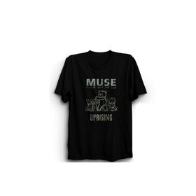 The Fame Muse Temalı Concert Rock Metal Müzik Grubu Siyah Unisex T-shirt
