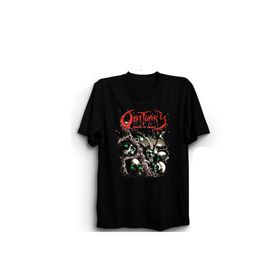 The Fame Obitua Skulls Rock Metal Müzik Grup Siyah Unisex T-shirt