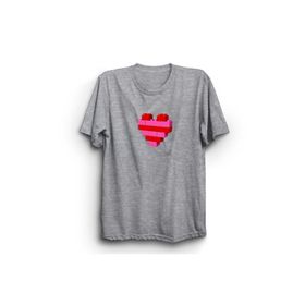 The Fame Oyuncak Kalp Heart From Toy Gri Kadın T-shirt