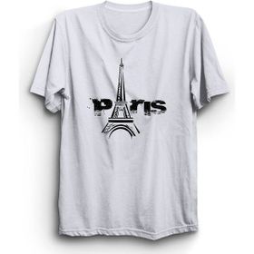 The Fame Paris Eyfel Kulesi Fransa France Eiffel Tower Beyaz Kadın T-shirt