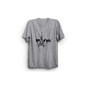 The Fame Paris Eyfel Kulesi Fransa France Eiffel Tower Gri Kadın T-shirt