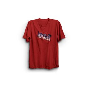 The Fame Priest Road To Valhalla Logo Rock Metal Müzik Grubu Kırmızı Kadın T-shirt