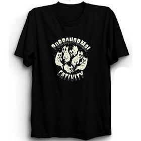 The Fame Purranormal Cativity Parody Of Paranormal Activity Kedi Cats Siyah Kadın T-shirt