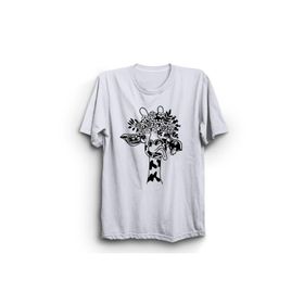 The Fame Şaşkın Zürafa Confused Giraffe Beyaz Kadın T-shirt