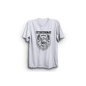 The Fame Scorpio Rock Believer Rock Metal Müzik Grubu Beyaz Unisex T-shirt