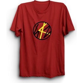 The Fame Stray Logo Yellow Colored K-Pop Kırmızı Kadın T-shirt